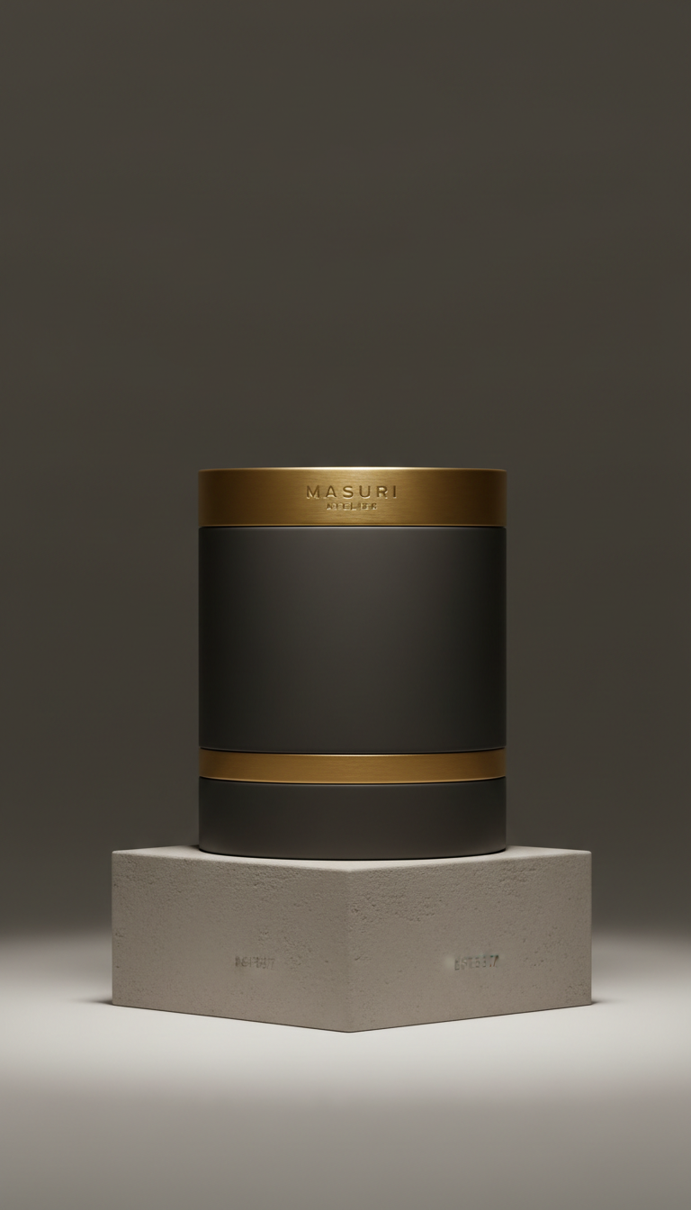 Luxury scented candle matte vessel