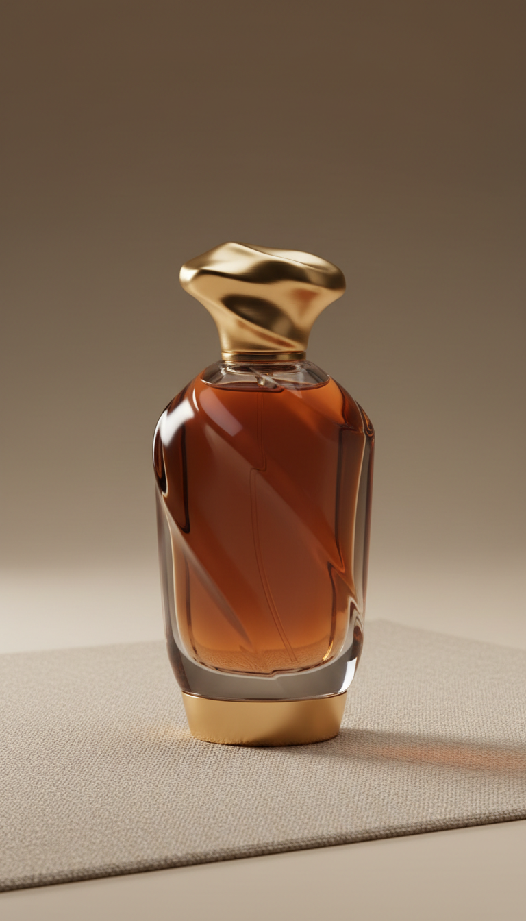 Amber Dune Limited Edition Perfume Flakon Gold Accent